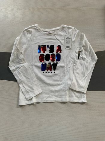 Tee-shirts ML blanc 8 ans Tape à l’œil