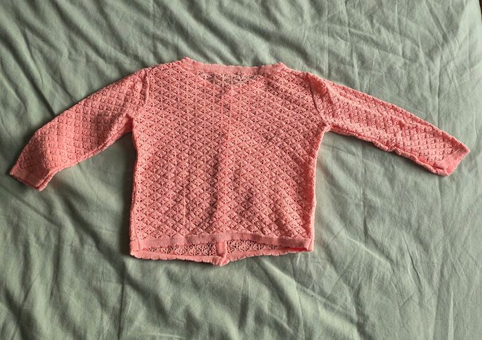 Gemo Kiabi Ensemble Robe Réversible Gilet Maille Très bon état 6 mois - photo numéro 9