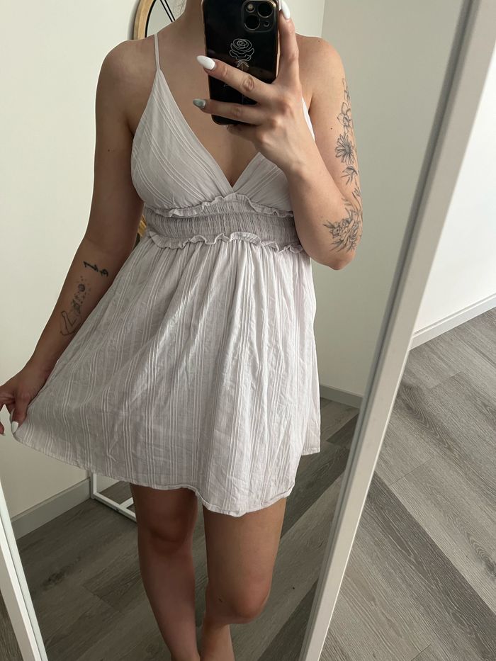 Robe à fines brides avec dos nu blanc - Taille S - Shein - photo numéro 7