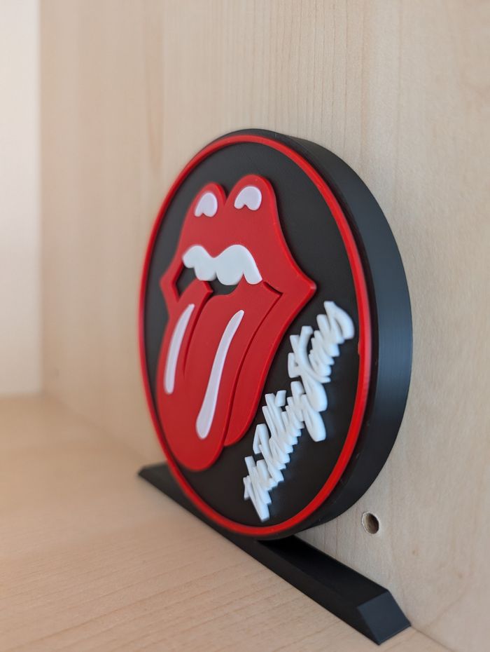 Bibelot mini enseigne statuette logo the rollings stones - photo numéro 2
