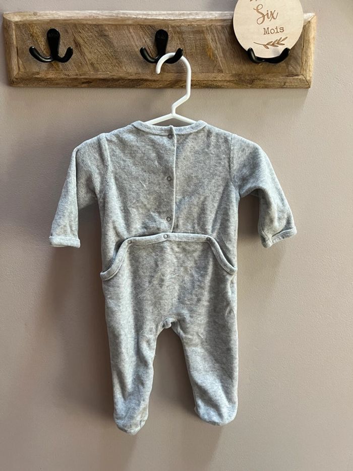 Pyjama gris 6 mois vertbaudet - photo numéro 4