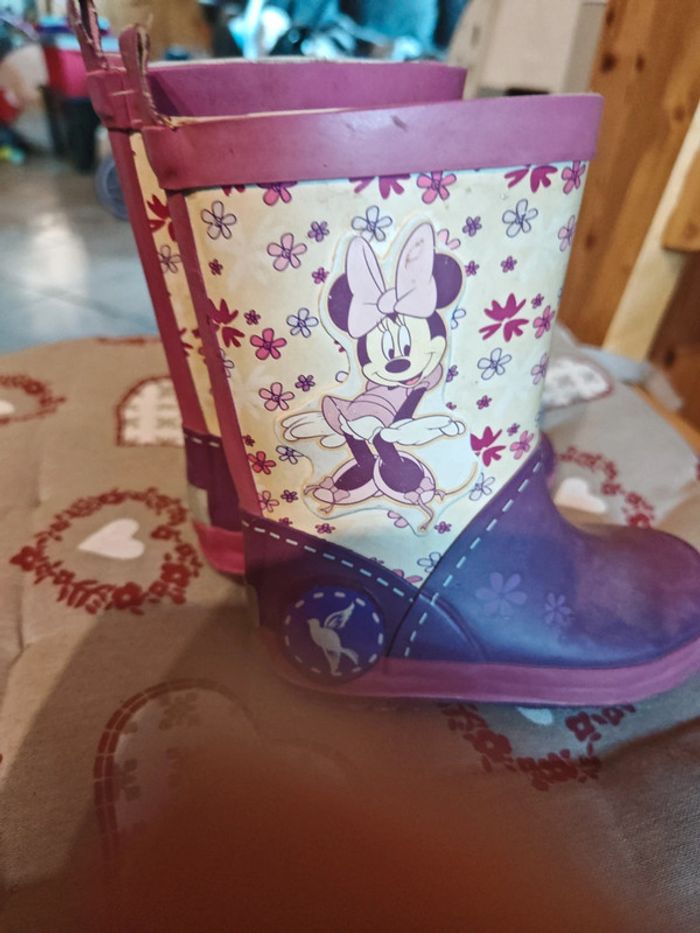Bottes de pluie Minnie taille 24 - photo numéro 4