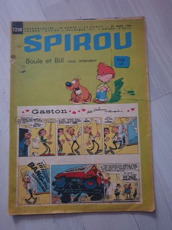 Magnifique "comic" spirou vintage 1962
