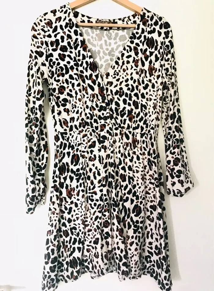 Robe courte Please léopard
