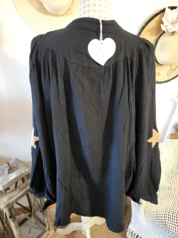 Chemise gaz de coton overzise
