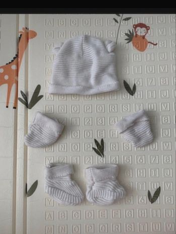 Ensemble ( bonnet gant moufle ) 