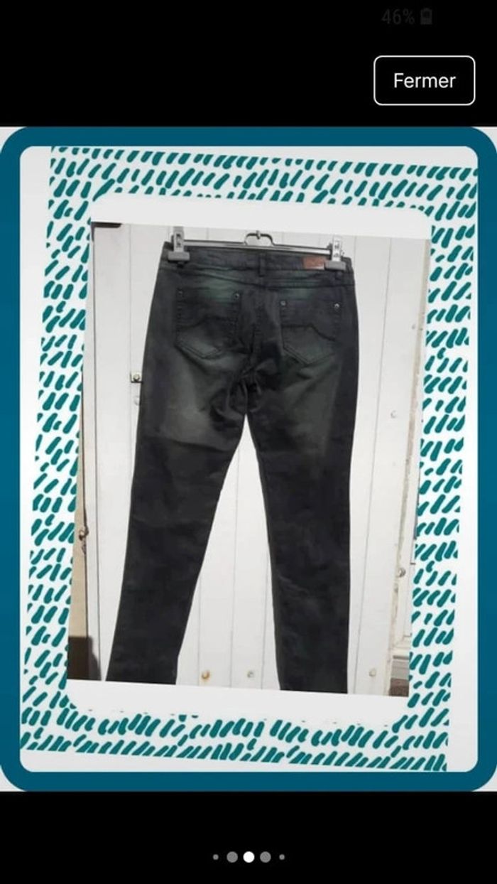 Pantalon skinny femme dégradé de vert Taille 40 - By Joos - photo numéro 7