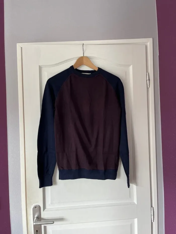 homme – Bizzbee – Taille S – Bordeaux & Bleu – Très bon état