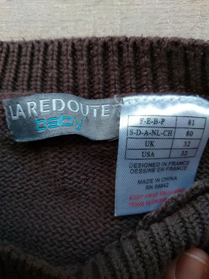 Pull sans manches, la redoute, taille 18 mois - photo numéro 2