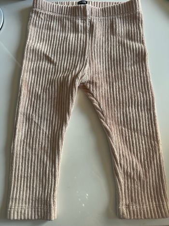 Pantalon effet velours beige