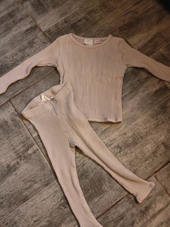 Ensemble beige côtelé Zara 18 mois