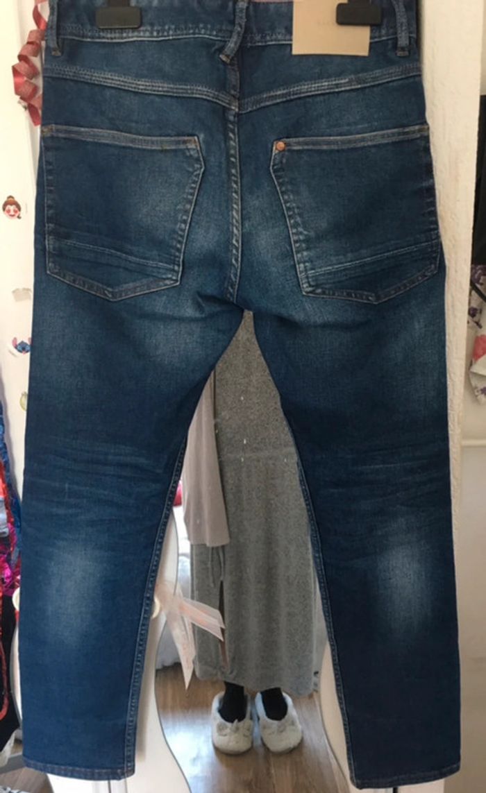 Jean slim bleu ajustable 10/11 ans H&M - photo numéro 4