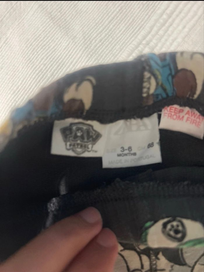 Pantalon /leggings bébé Zara pas patrol taille 3-6mois - photo numéro 3