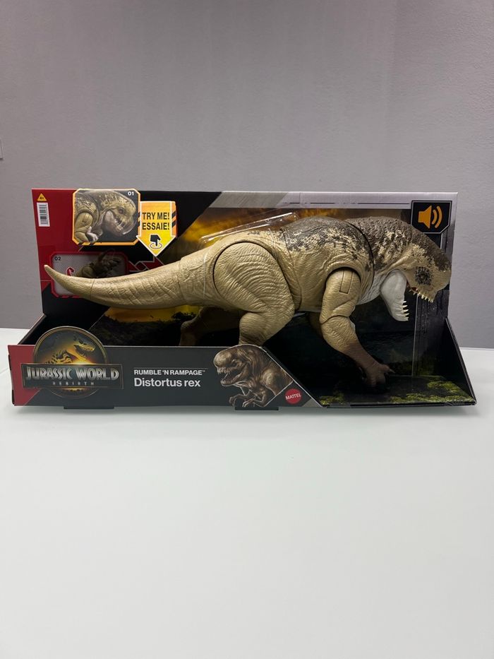 Jurassic World Rebirth Distortus rex Rumble n rampage Mattel