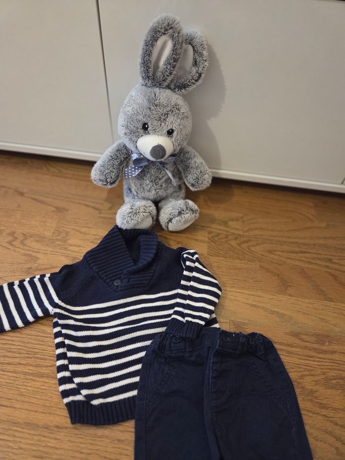 Ensemble pull pantalon garçon kiabi 6 mois - photo numéro 2