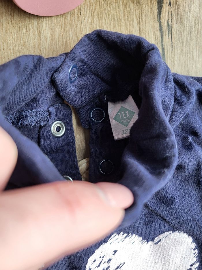 🍒Ensemble Tee-shirt manches longues + legging bébé fille 12 mois de plusieurs marques - photo numéro 3