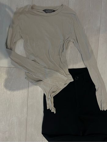 Body manches longues beige