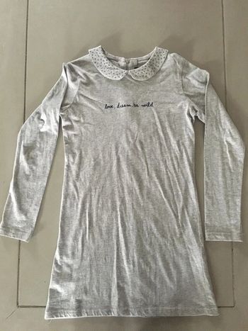 Robe grise IKKS 10 ans