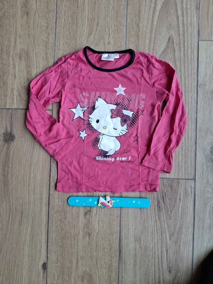 T-shirt manches longues charmmy Kitty 5 ans très bon état - photo numéro 2