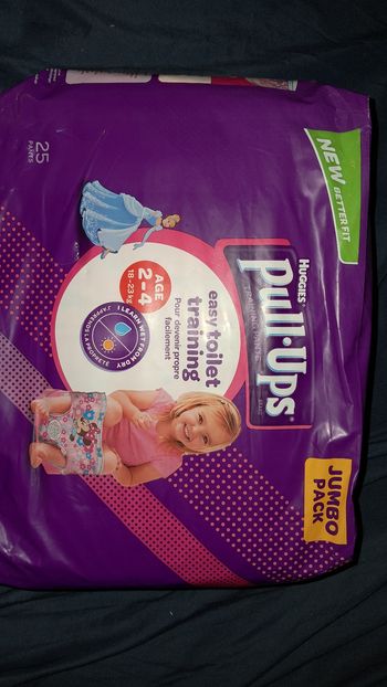 Huggies pull ups  fille 2-4 ans par 25 pyjama pants