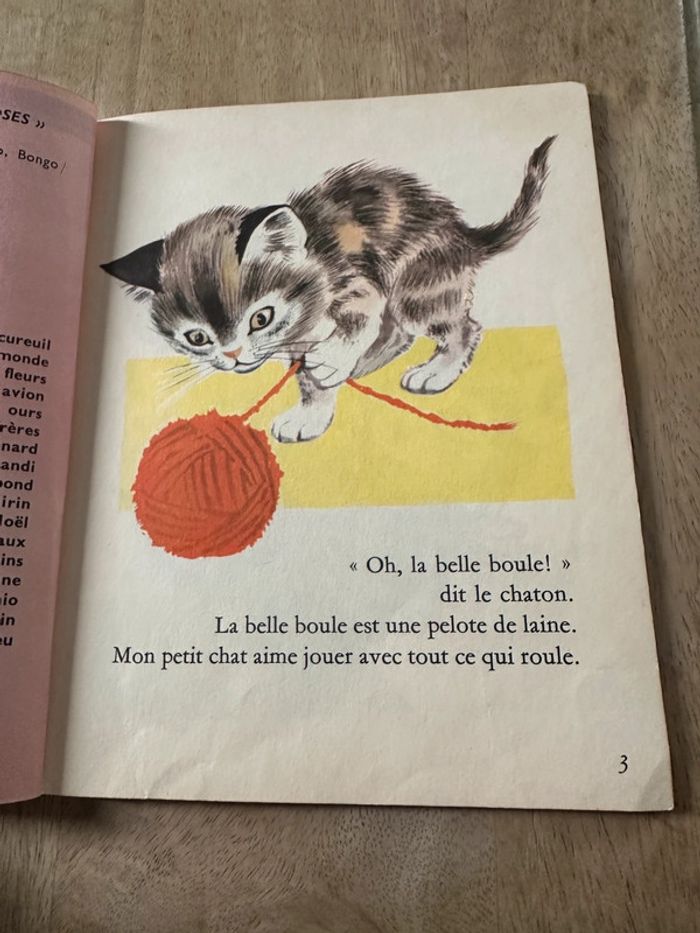 Livre ancien les albums roses cartonné Mon chaton petit chat R. Simon - photo numéro 5