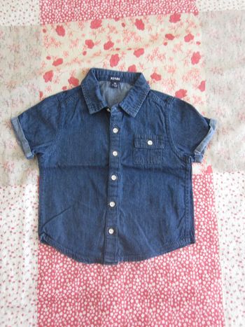 Chemise manches courtes jean 9 mois
