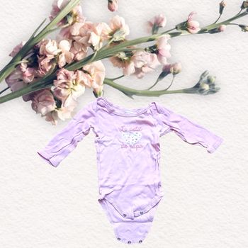 Body Bébé fille taille 6 mois  « petit cœur de Papa »