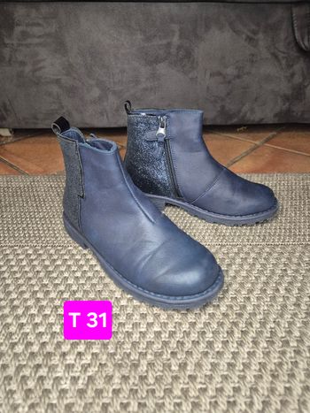 Bottines bleue marine fille - T31