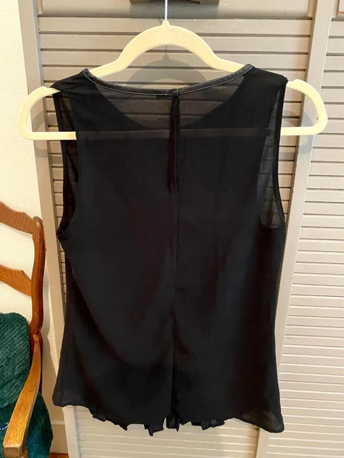 Blouse noire transparente - photo numéro 2