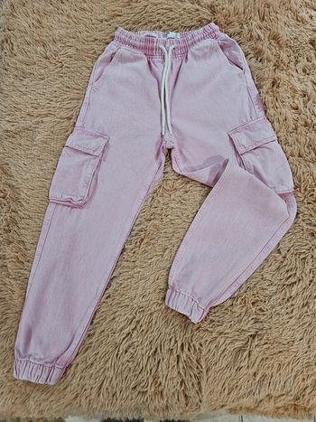 Bershka jogger cargo rose taille Xs