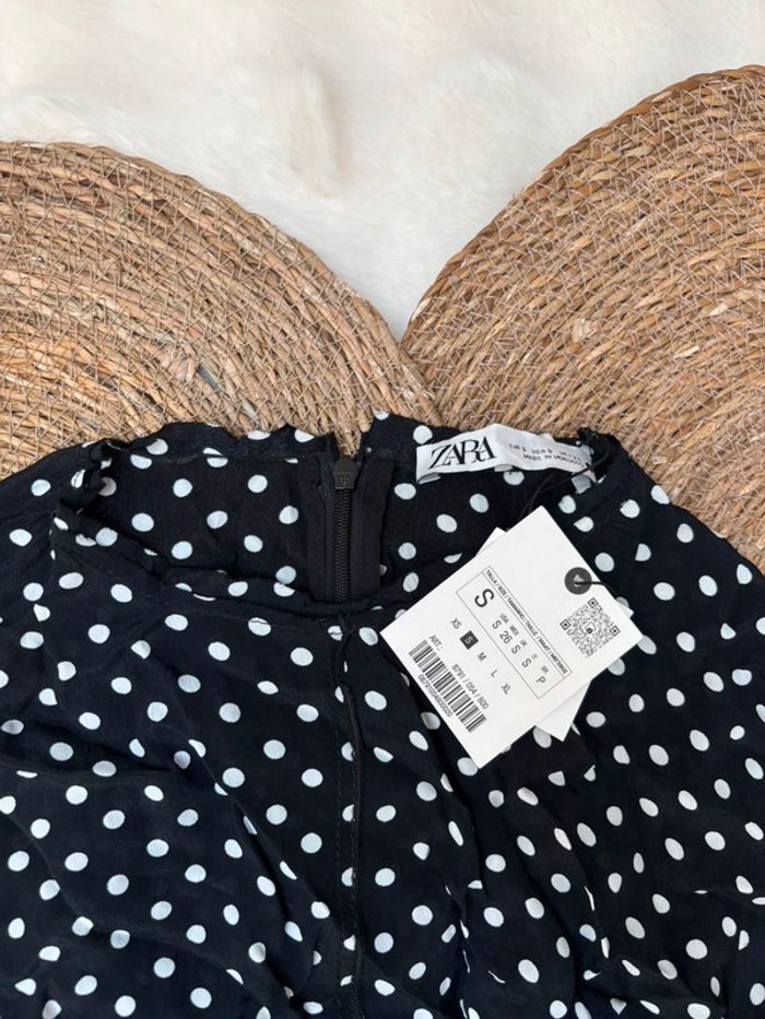 Robe longue à pois Zara taille S - photo numéro 4