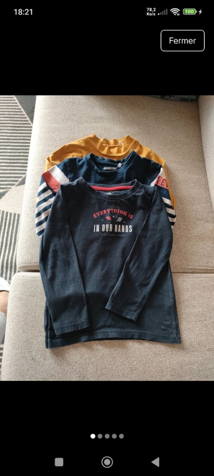 Lots de t-shirts enfant