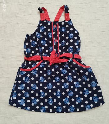 Orchestra robe fleurs pois ceinture 3 ans