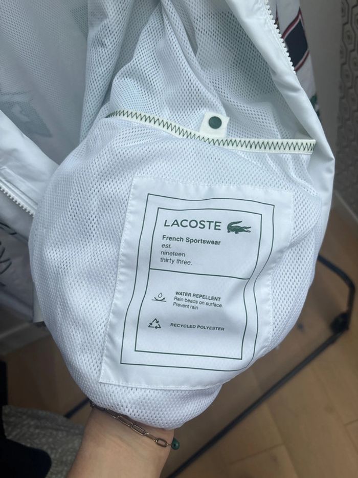 Blouson unisexe Lacoste Holiday déperlant - photo numéro 9