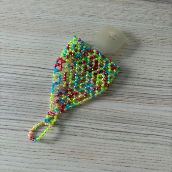 Bracelet bague en perles multicolore 🌿