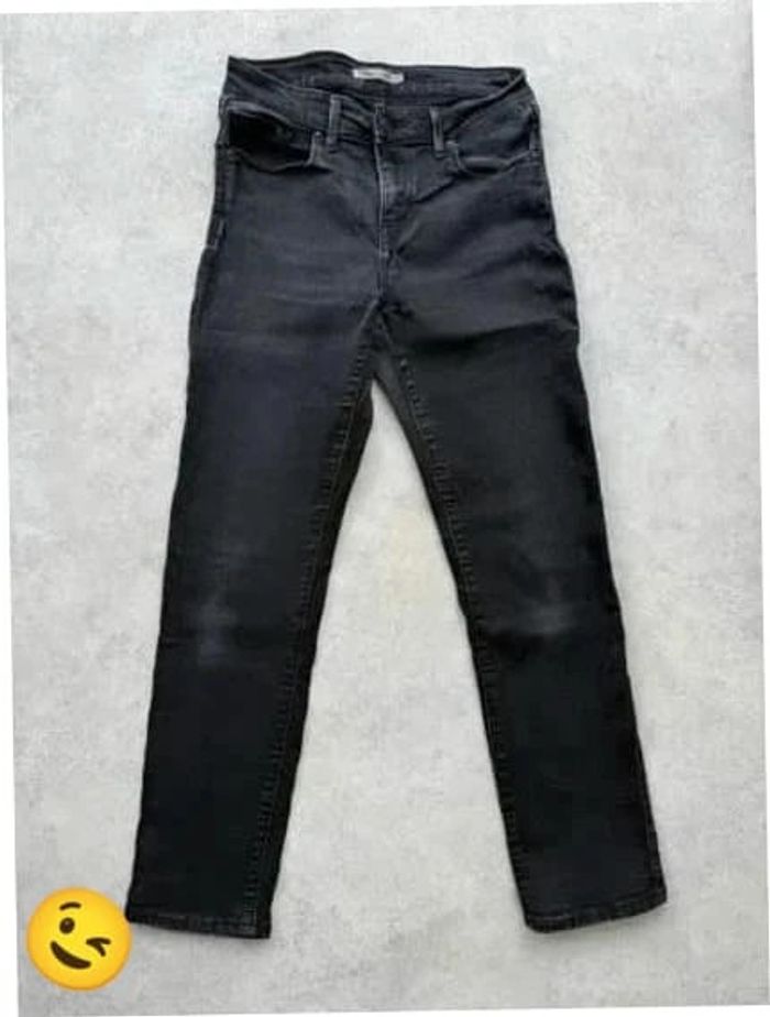 Jeans Levi's Classic Mid Rise Skinny W28 FR38 L28 coupe skinny noir Femme Women pan523b - photo numéro 2
