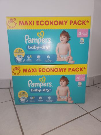 Pampers baby dry taille 4 (2×108)