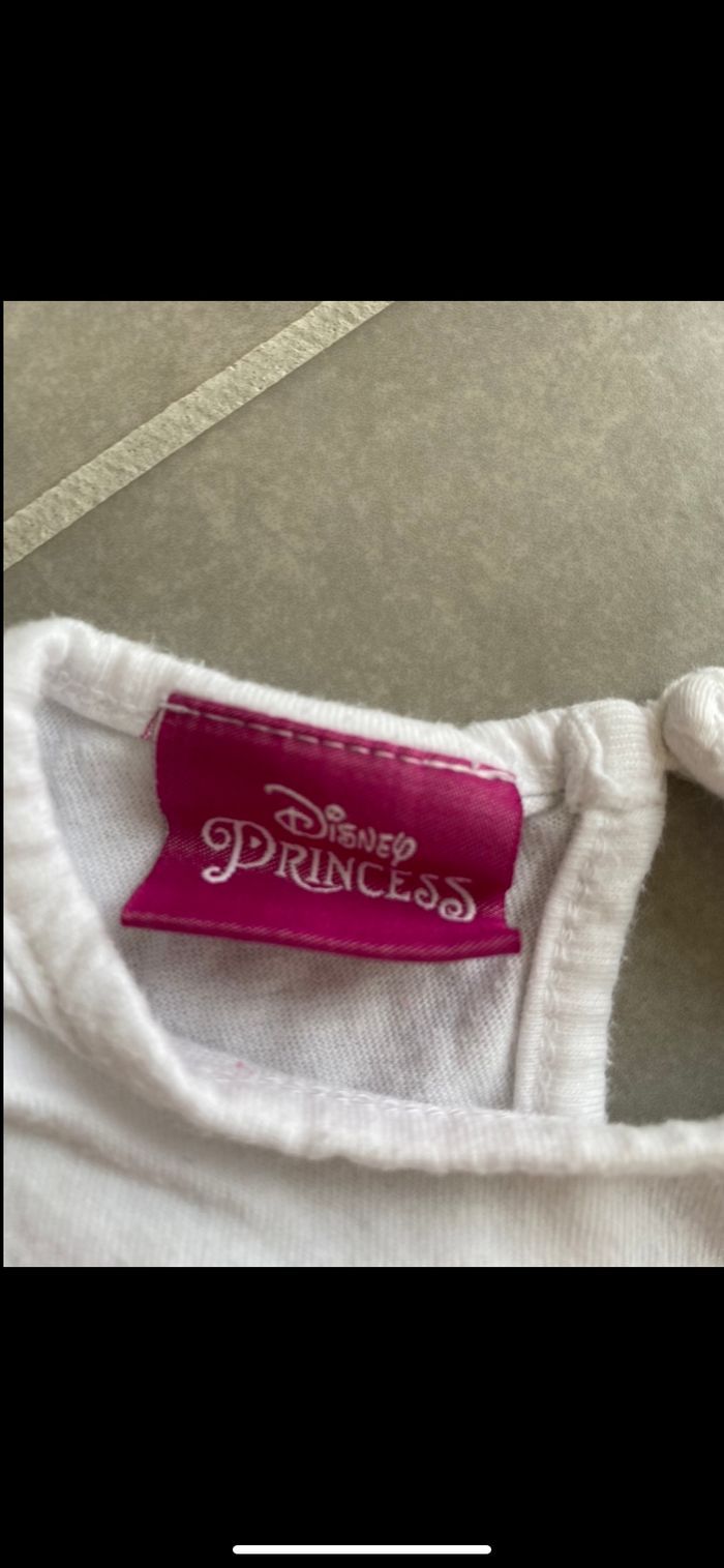 Tee shirt manches courtes Cendrillon Disney 4 ans - photo numéro 7