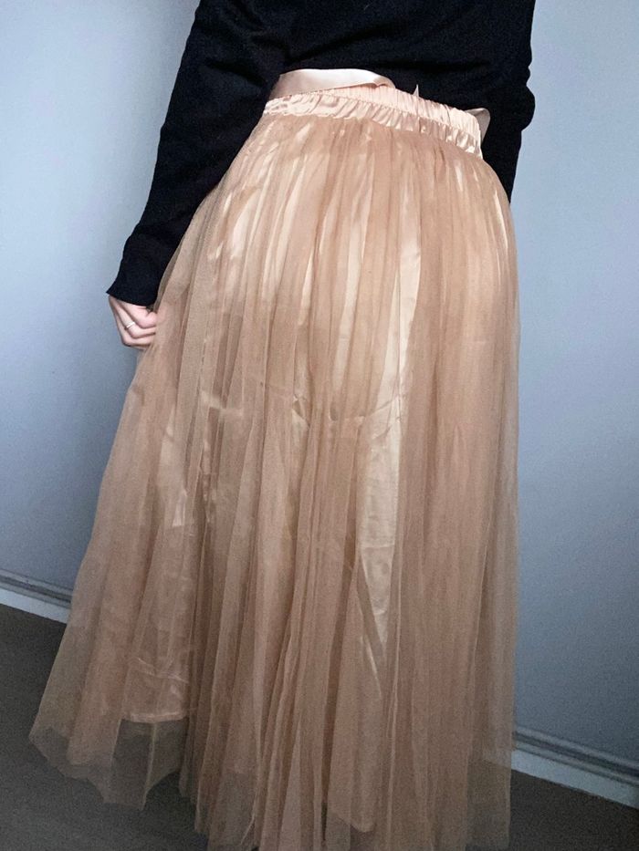 Jupe à voile doré mère&fille taille s - photo numéro 3