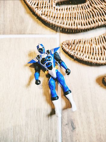 🙅 Power rangers ninja steel figurine articulée du ranger Maître bleu marque bandai