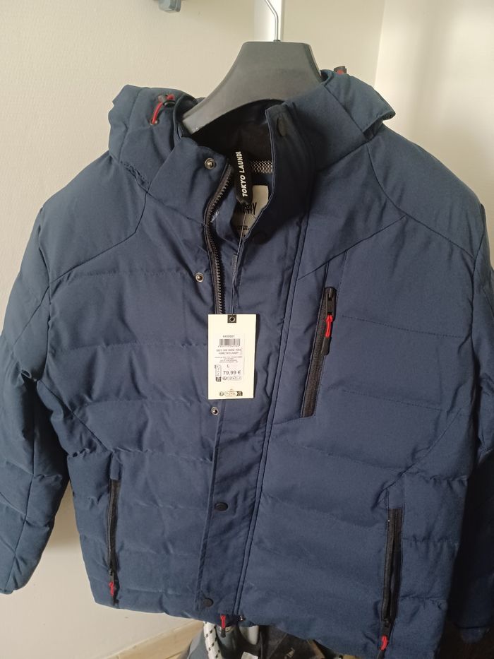 Blouson  homme L tokyo laudry neuf bleu plusieurs poches