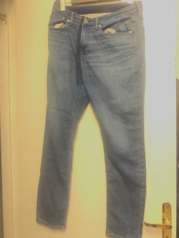 Pantalon jean jogger bleu clair