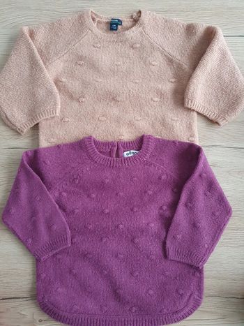 Lot 2 pulls chauds kiabi/gemo 12mois