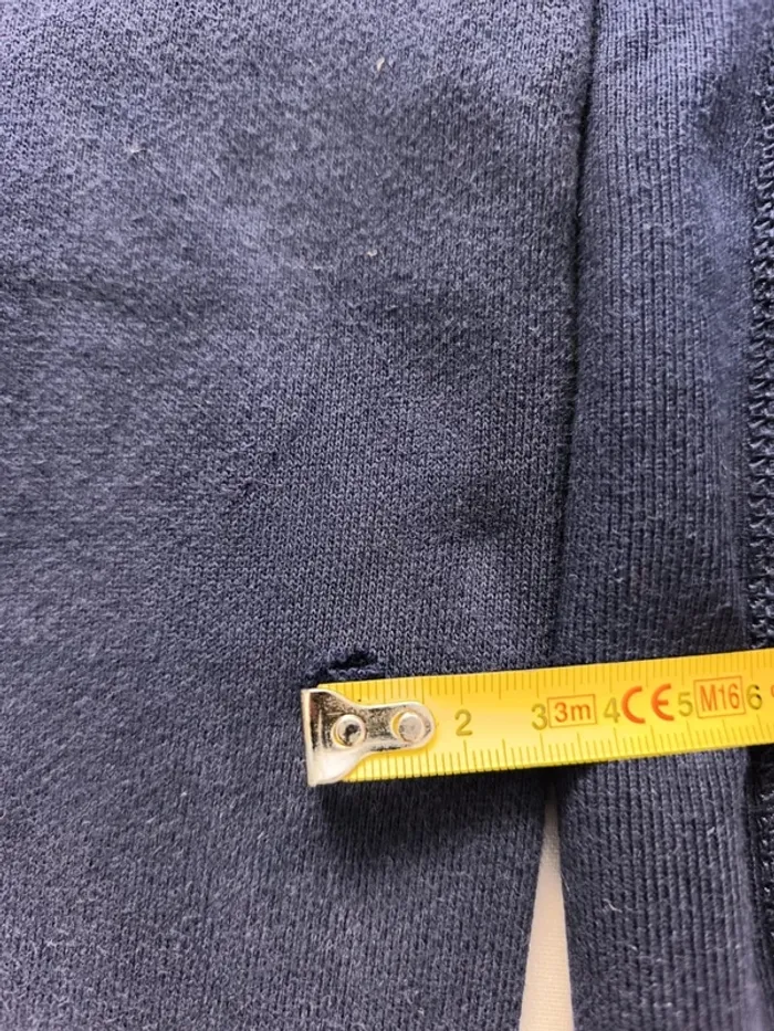 Sweat capuche zippé homme Ralph Lauren taille S bleu marine logo jaune - trou manche - photo numéro 18
