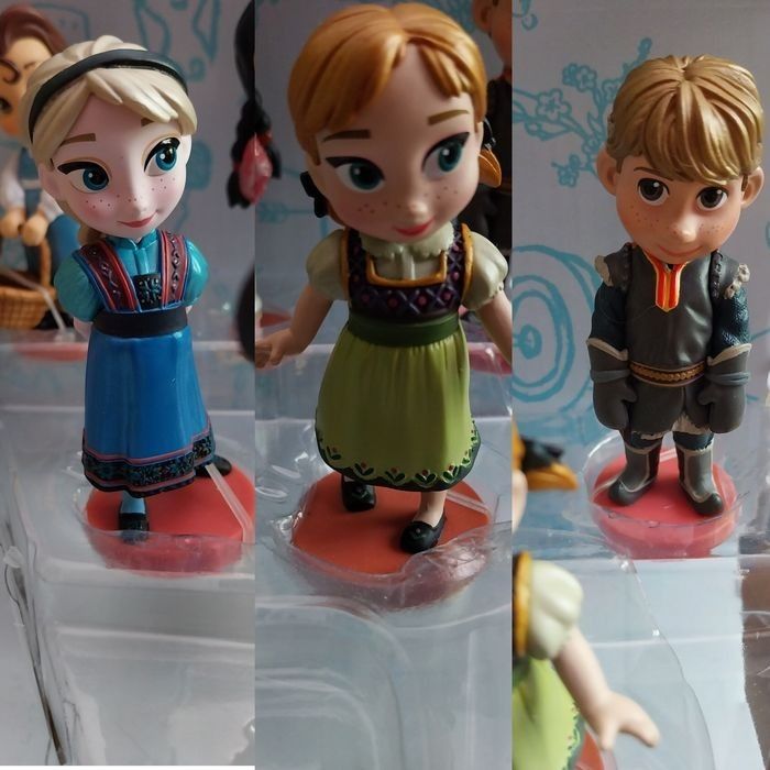 3 Figurines Animators Anna Elsa Kristoff Reine des Neiges Disney - photo numéro 5