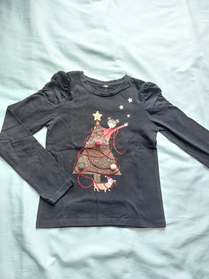 T shirt manches longues noel 8 ans kiabi