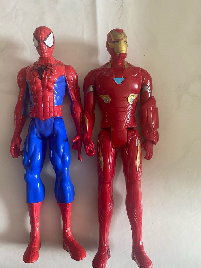 Stickers 3D Spider-Man Et Iron Man - Décalcomanie Murale Réf. 52474, Collection Marvel