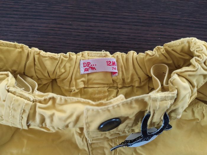 Short été DPAM 12 mois jaune petit singe - photo numéro 3