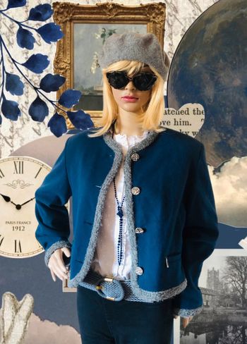 🇦🇹Jolie petite veste courte vintage cottagecore en laine Tyrolean Trachen style wool jacket🇦🇹
