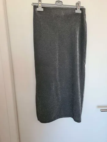 Jupe longue argenté taille 36